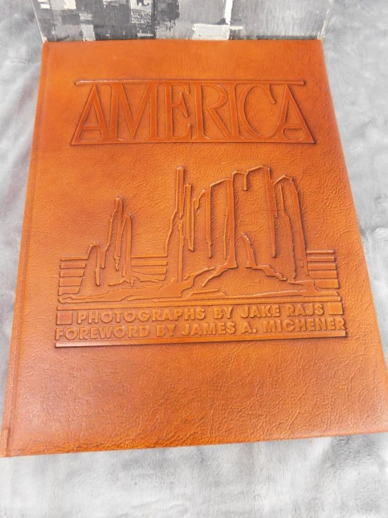 Limited Edition Leather Bound Book - brown and Bigelow - "America" - 13