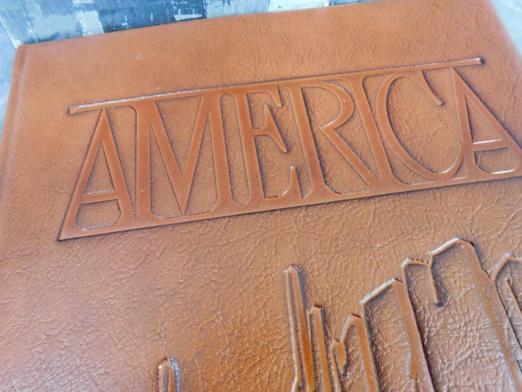 Limited Edition Leather Bound Book - brown and Bigelow - "America" - 3