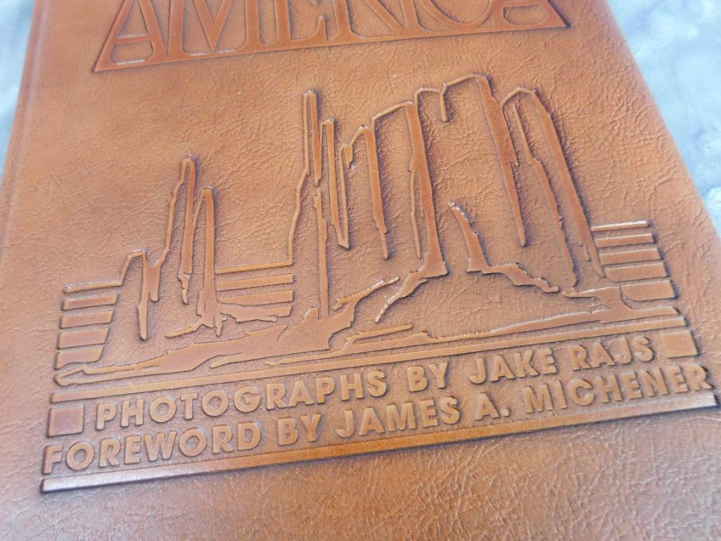 Limited Edition Leather Bound Book - brown and Bigelow - "America" - 4