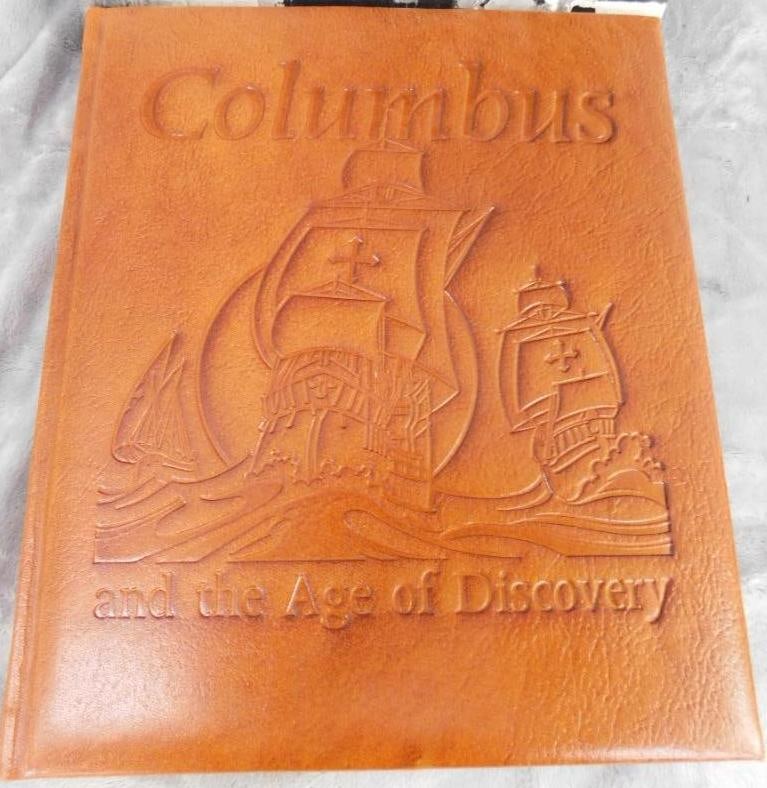 Limited Edition Leather Bound Book - brown and Bigelow - "Columbus and The Age Of Discovery" (1 of 14)