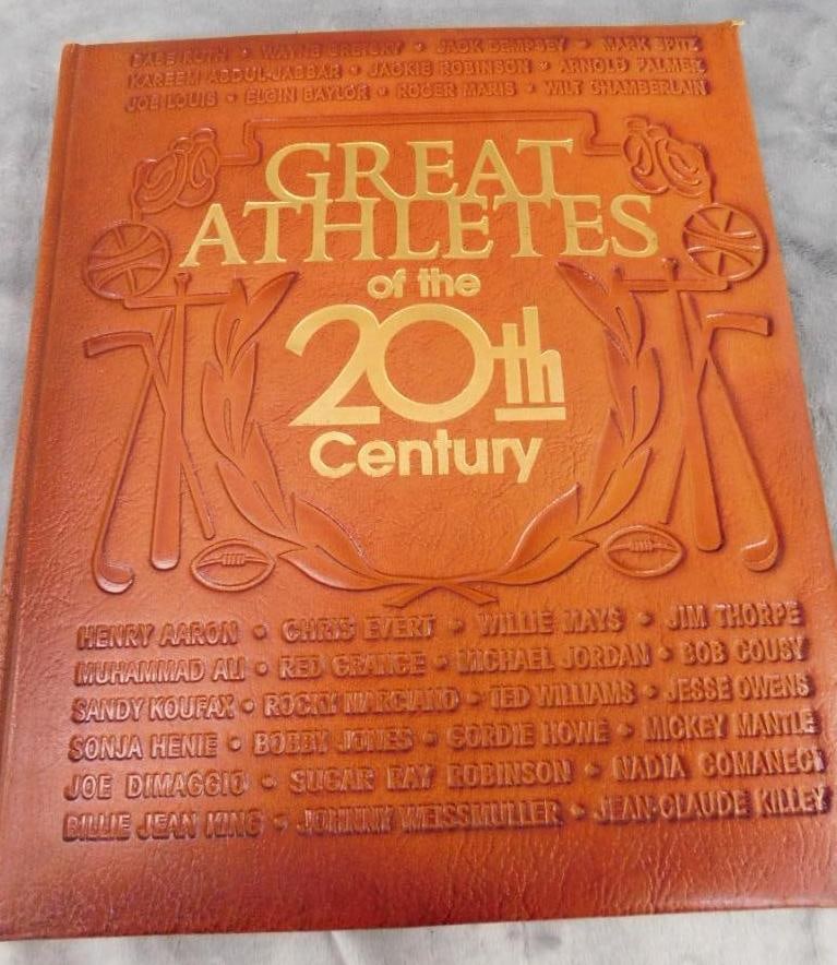 Leather Bound "Great Athletes of The 20th Century" (1 of 12)