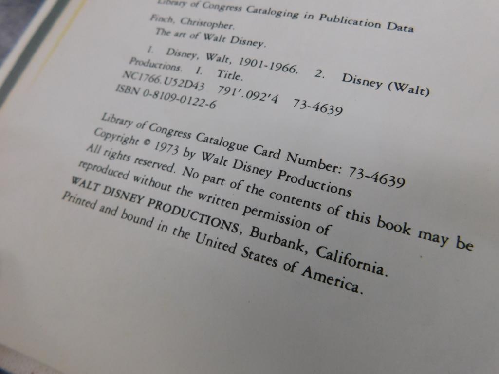 1973 "The Art of Walt Disney" - Book - Slight Damage To Mickey on The Cover - 4