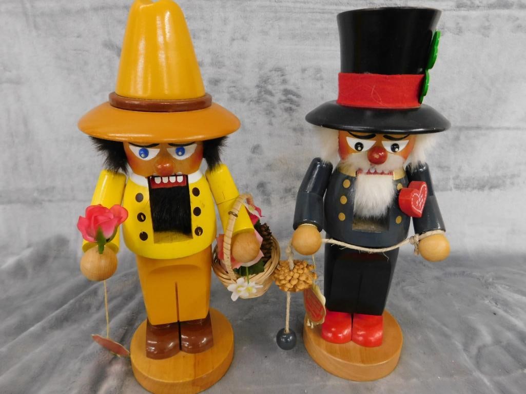 Pair of Steinbach Nutcrackers - Each 12" Tall - 13