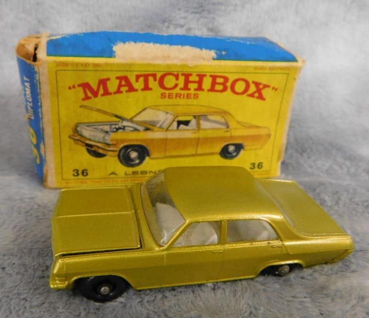 Early Matchbox Die Cast Car - Original Box - #36 Opel Diplomat (1 of 10)