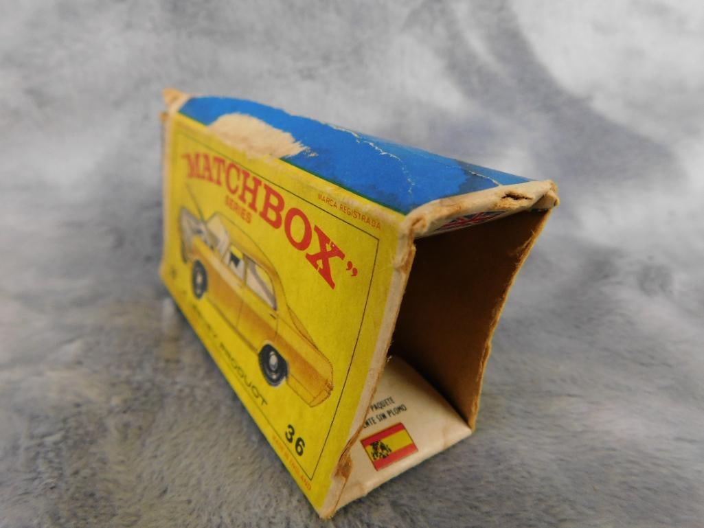 Early Matchbox Die Cast Car - Original Box - #36 Opel Diplomat - 8