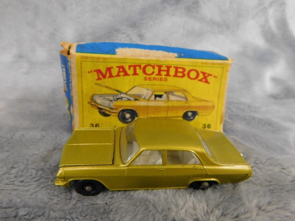 Early Matchbox Die Cast Car - Original Box - #36 Opel Diplomat - 9