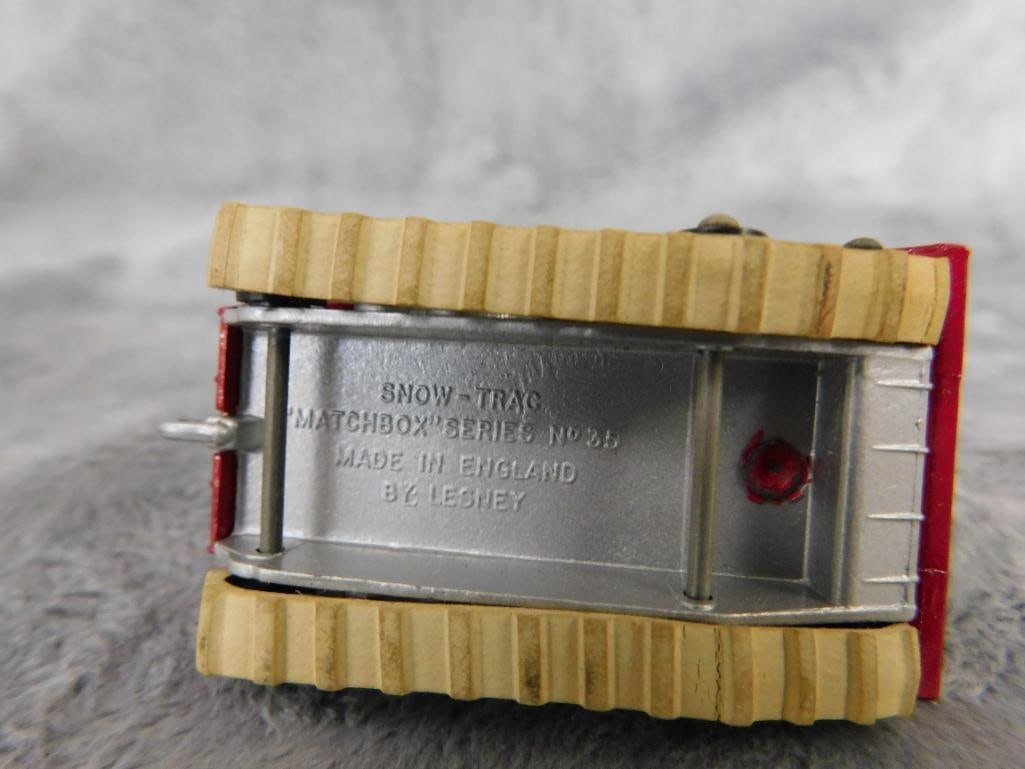 Early Matchbox Die Cast Car - Original Box - #35 Snow Trac - 6