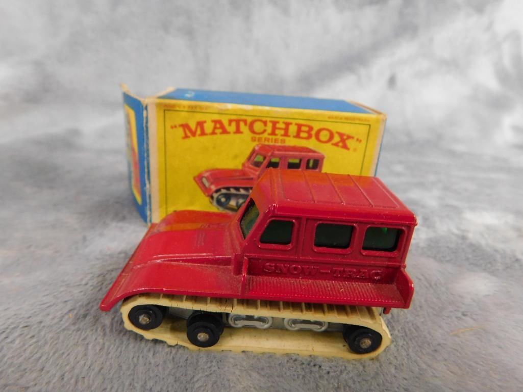 Early Matchbox Die Cast Car - Original Box - #35 Snow Trac - 9