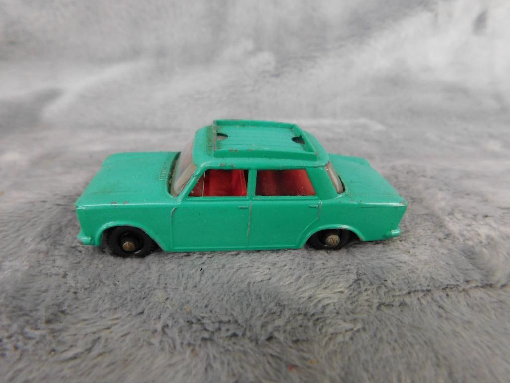 Early Matchbox Die Cast Car - Original Box - #56 Fiat 1500 - No Luggage Top - 2
