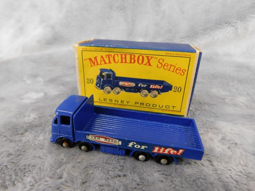 Early Matchbox Die Cast Car - Original Box - #20 Transport Truck - 7