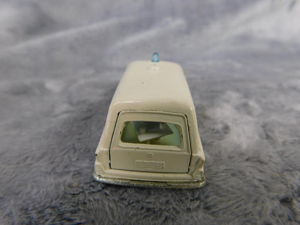 Early Matchbox Die Cast Car - Original Box - #3 Mercedes Benz Ambulance - 5