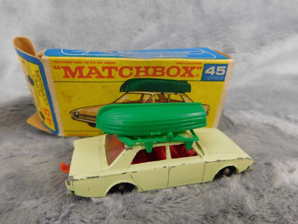 Early Matchbox Die Cast Car - Original Box - #45 Ford Corsair - 8