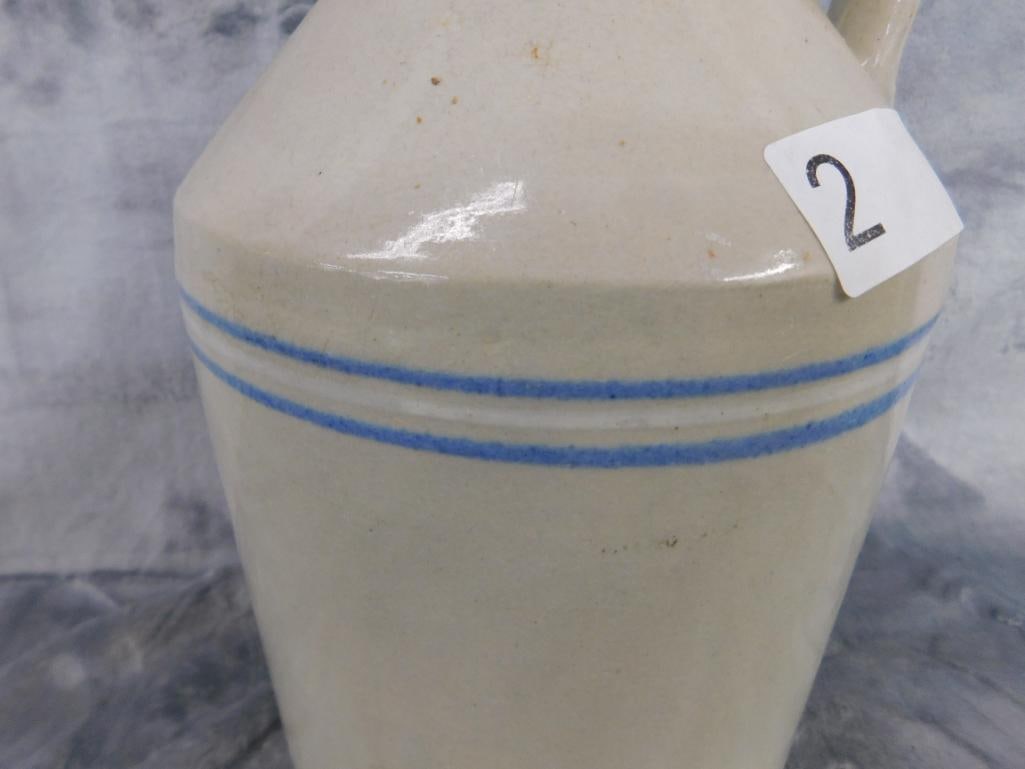 Pottery Jug - 1 Gallon - Unsigned - 12" x 7" - 3