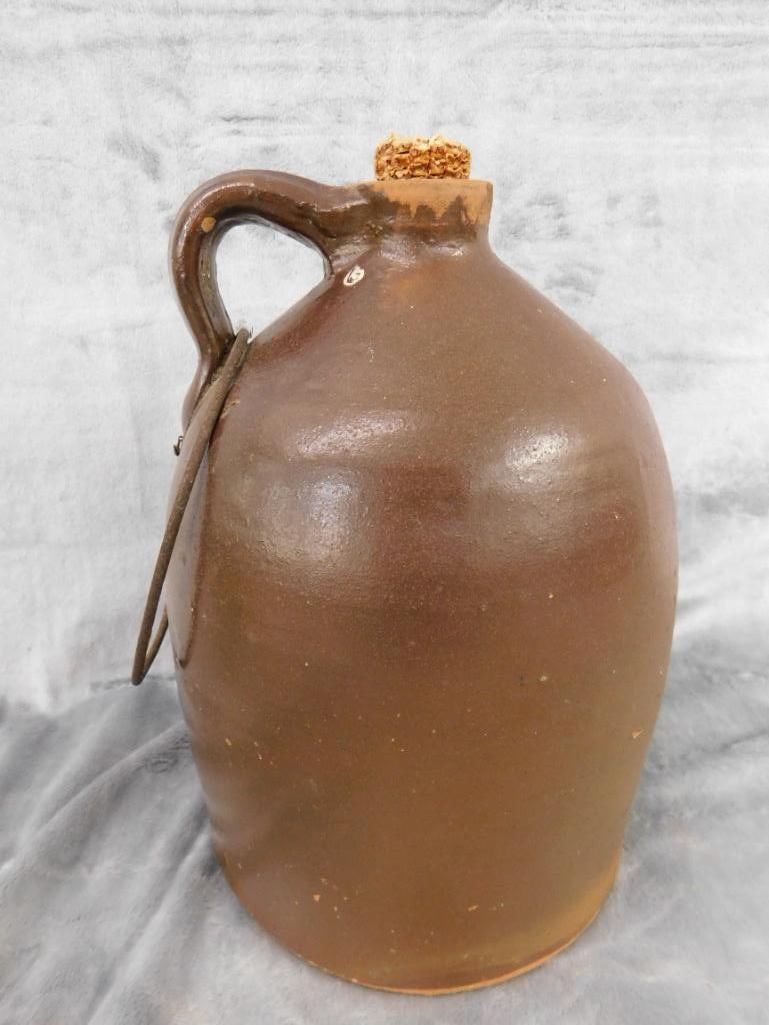 Pottery Jug - 1 Gallon - Unsigned - Chip on Lip - 10.25" x 7" - 6