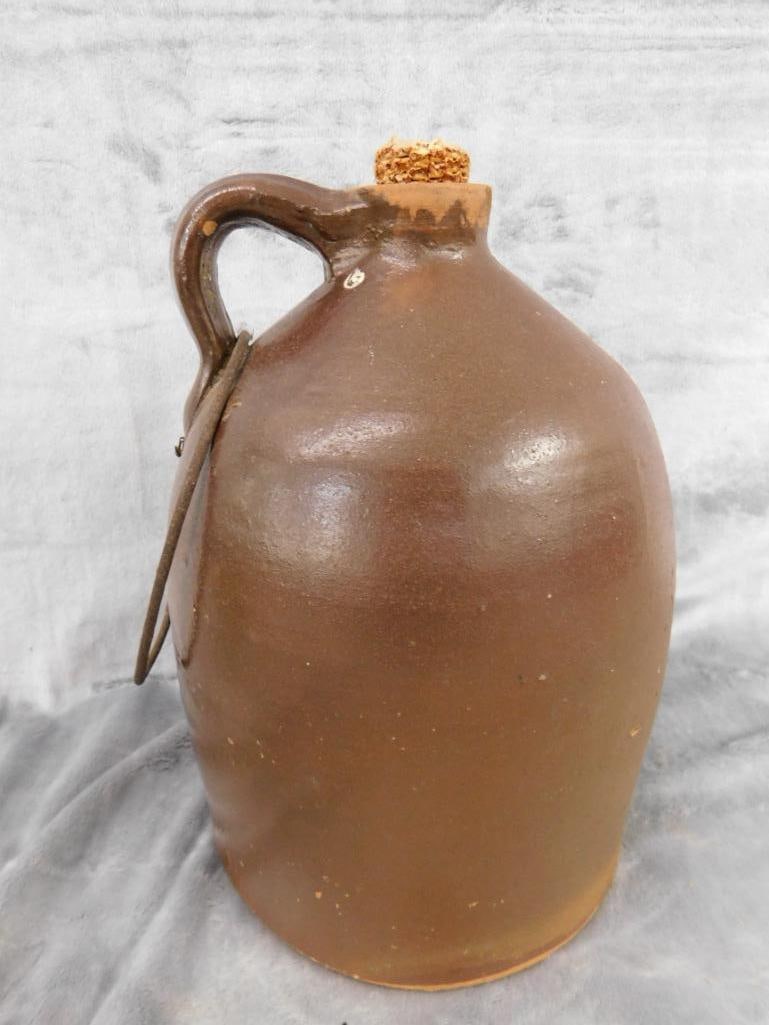 Pottery Jug - 1 Gallon - Unsigned - Chip on Lip - 10.25" x 7" - 7