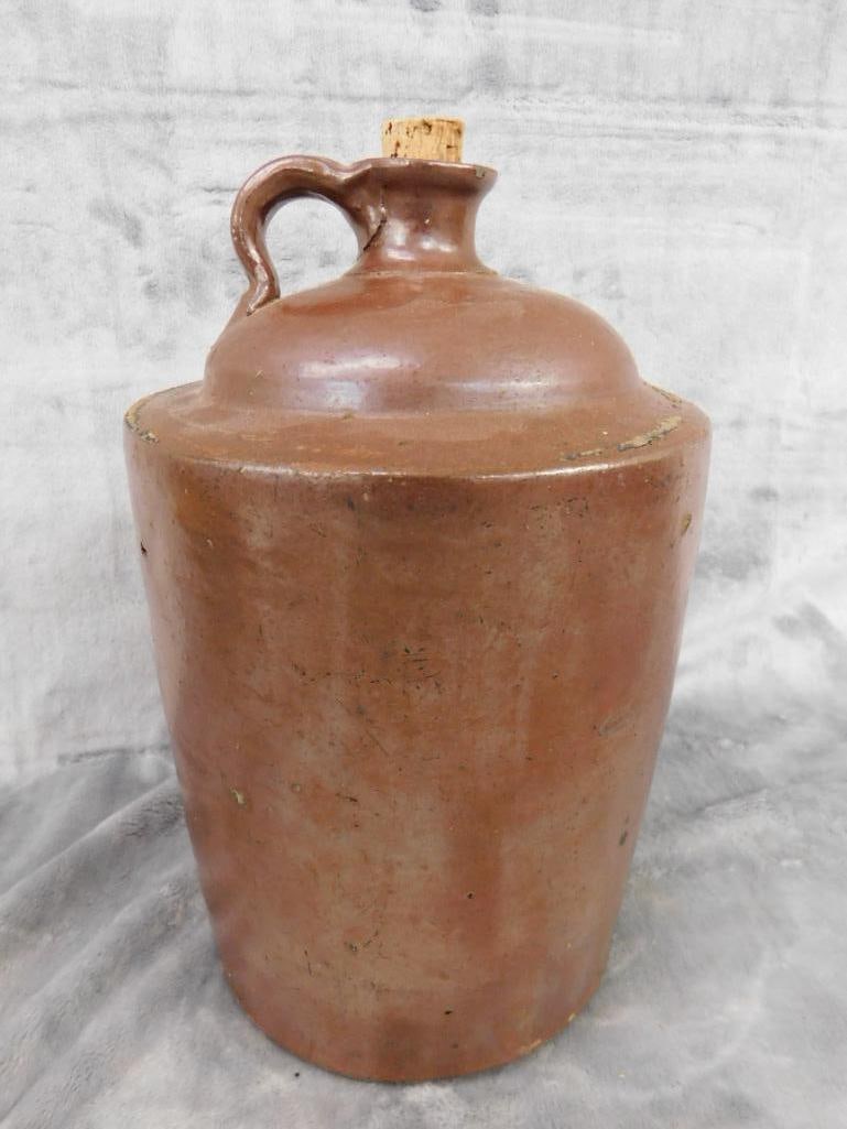 Pottery Jug - 1 Gallon - Unsigned - Chip on Lip - 12" x 7" - 8