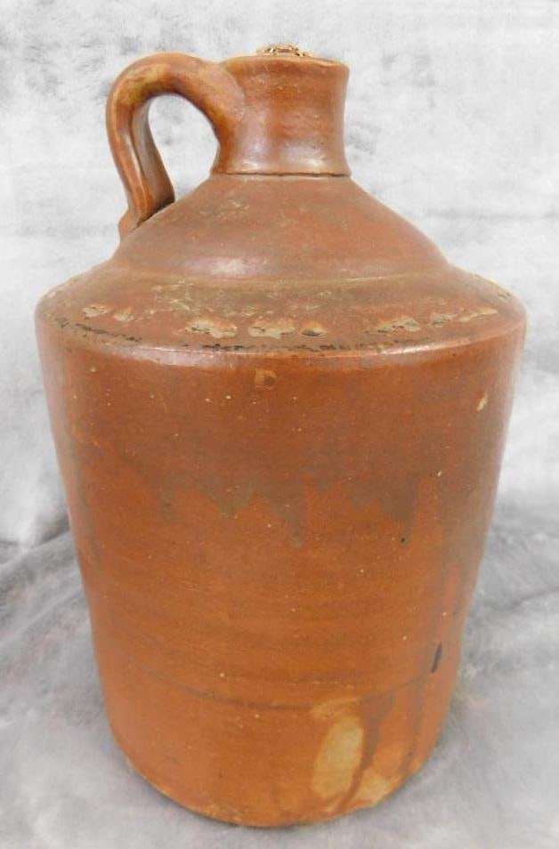 Pottery Jug - Half Gallon - Unsigned - 9" x 6" (1 of 8)