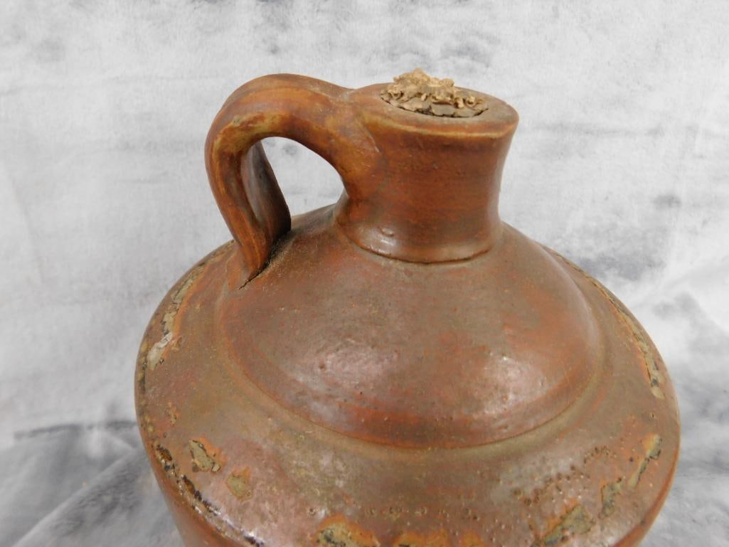 Pottery Jug - Half Gallon - Unsigned - 9" x 6" - 2