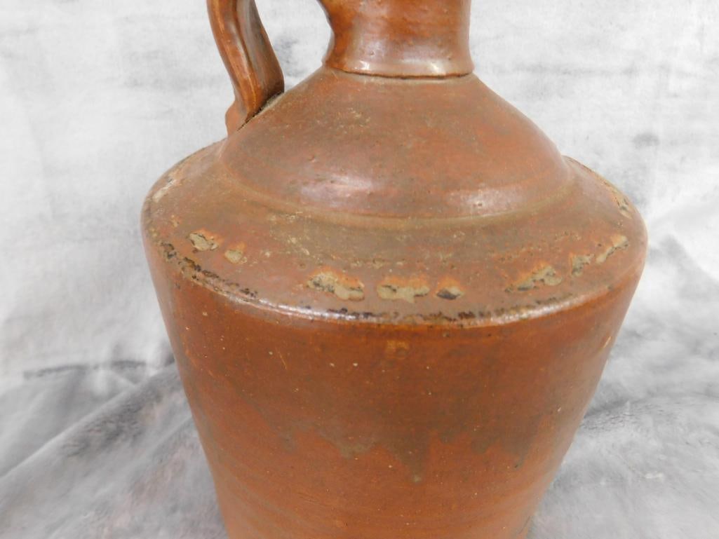 Pottery Jug - Half Gallon - Unsigned - 9" x 6" - 3