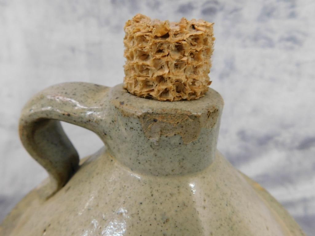 Pottery Jug - Half Gallon - Unsigned - Chip on Base and Rim - 8" x 6" - 5