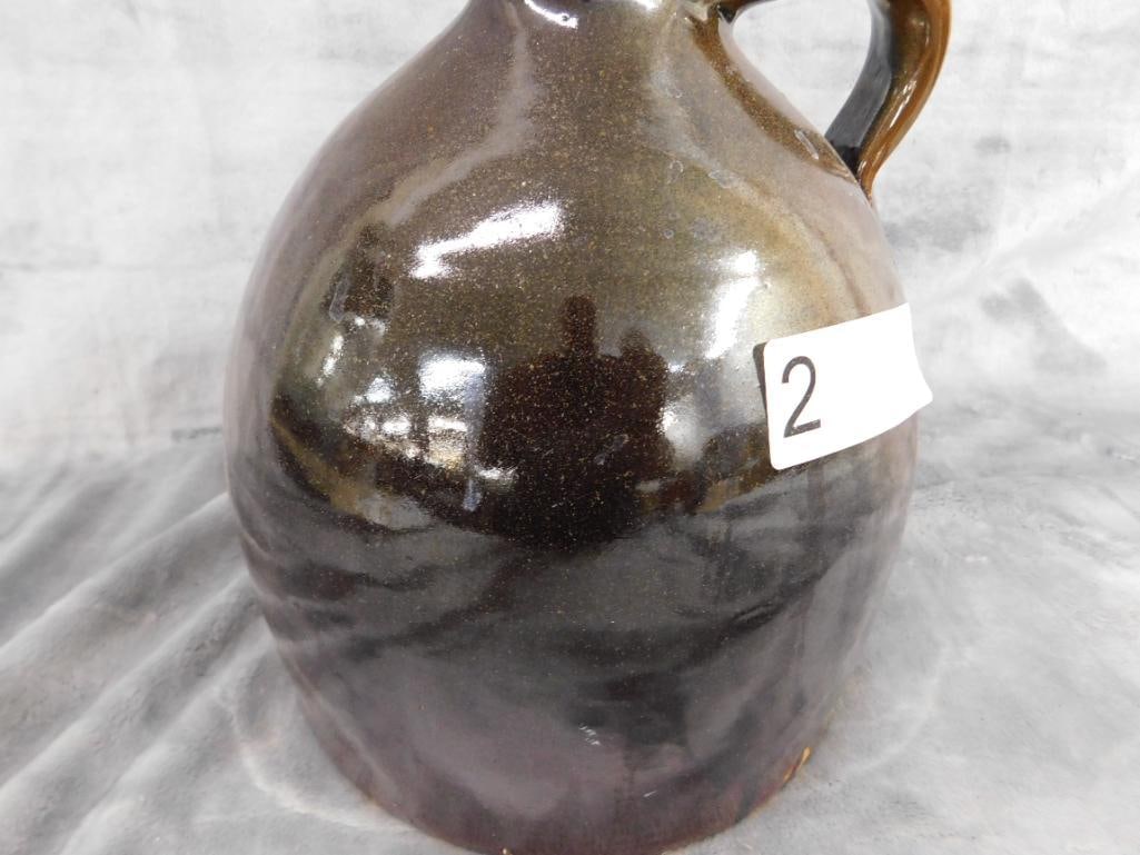 Pottery Jug - 1 Gallon - Unsigned - Chip on Lip - 9" x 8" - 4