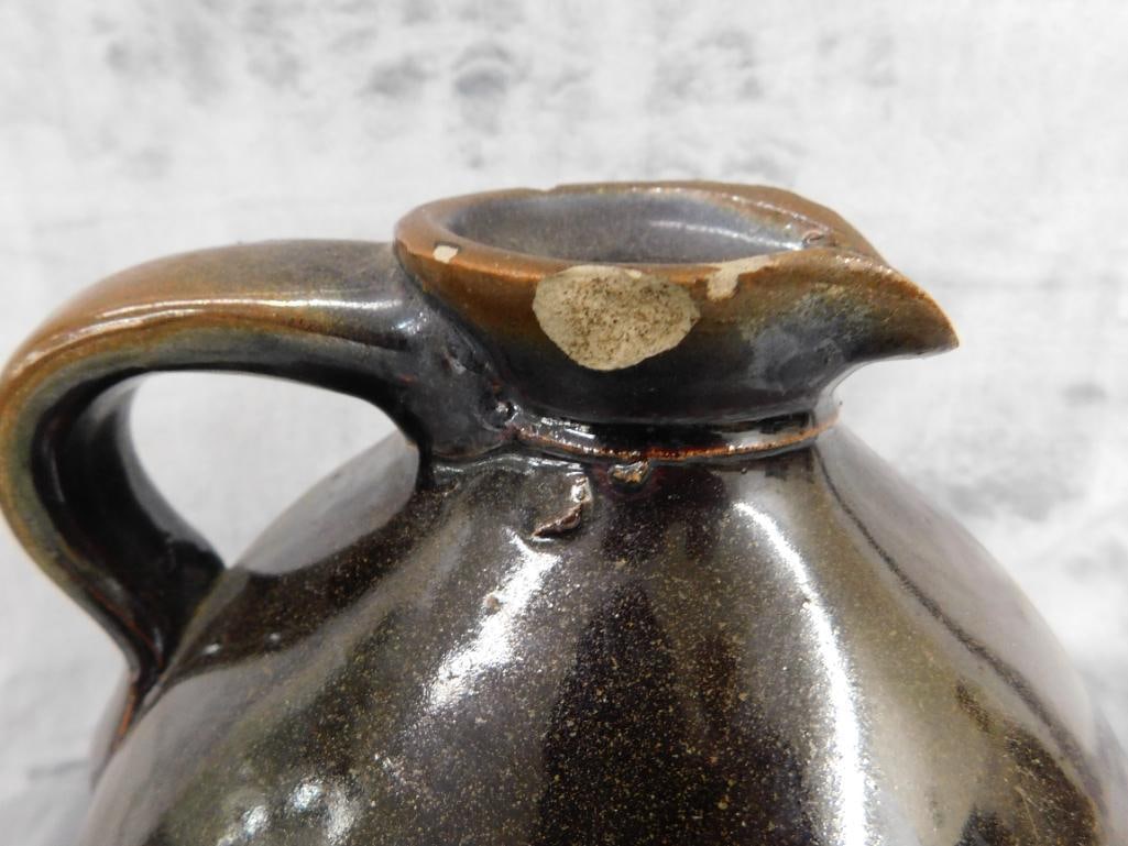 Pottery Jug - 1 Gallon - Unsigned - Chip on Lip - 9" x 8" - 6