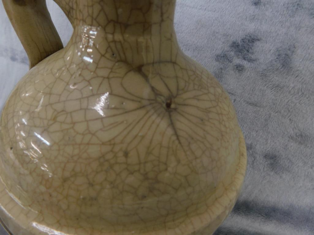Pottery Jug - Half Gallon - Unsigned - Chip on Base - 9" x 6" - 5