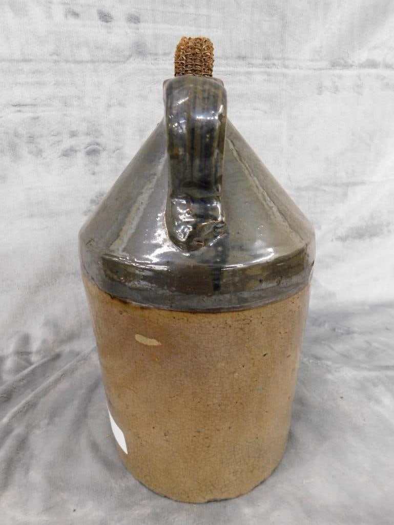 Pottery Jug - 1 Gallon - Rose Distiller - Chip on Lip - 12' x 6.5" - 4