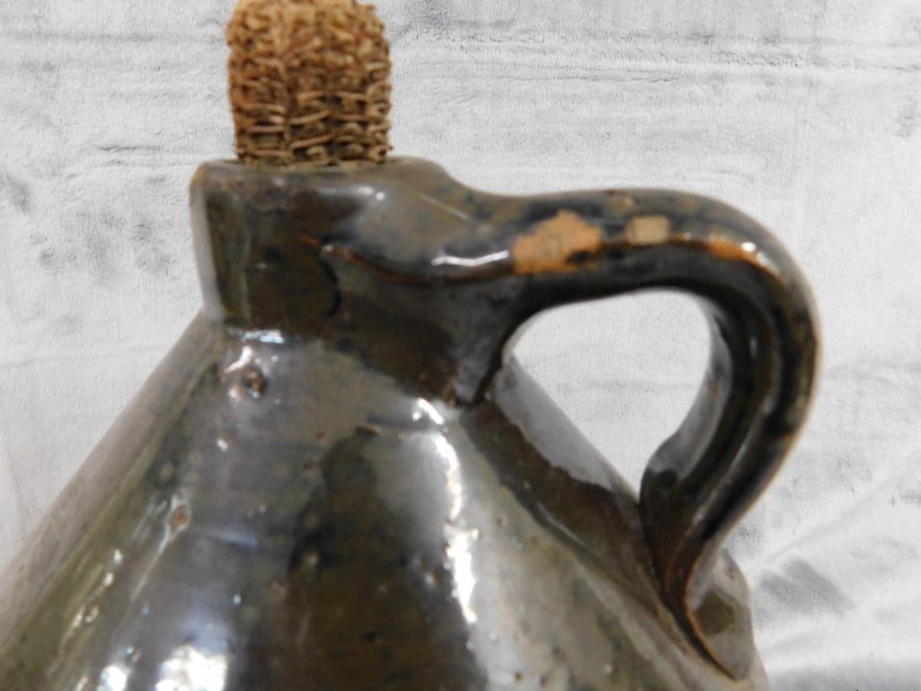 Pottery Jug - 1 Gallon - Rose Distiller - Chip on Lip - 12' x 6.5" - 6