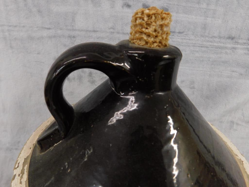 Pottery Jug - 2 Gallon - Unsigned - 13.5" x 9" - 4