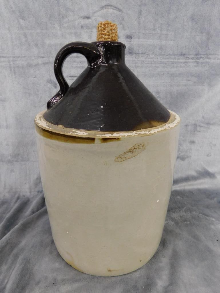 Pottery Jug - 2 Gallon - Unsigned - 13.5" x 9" - 6