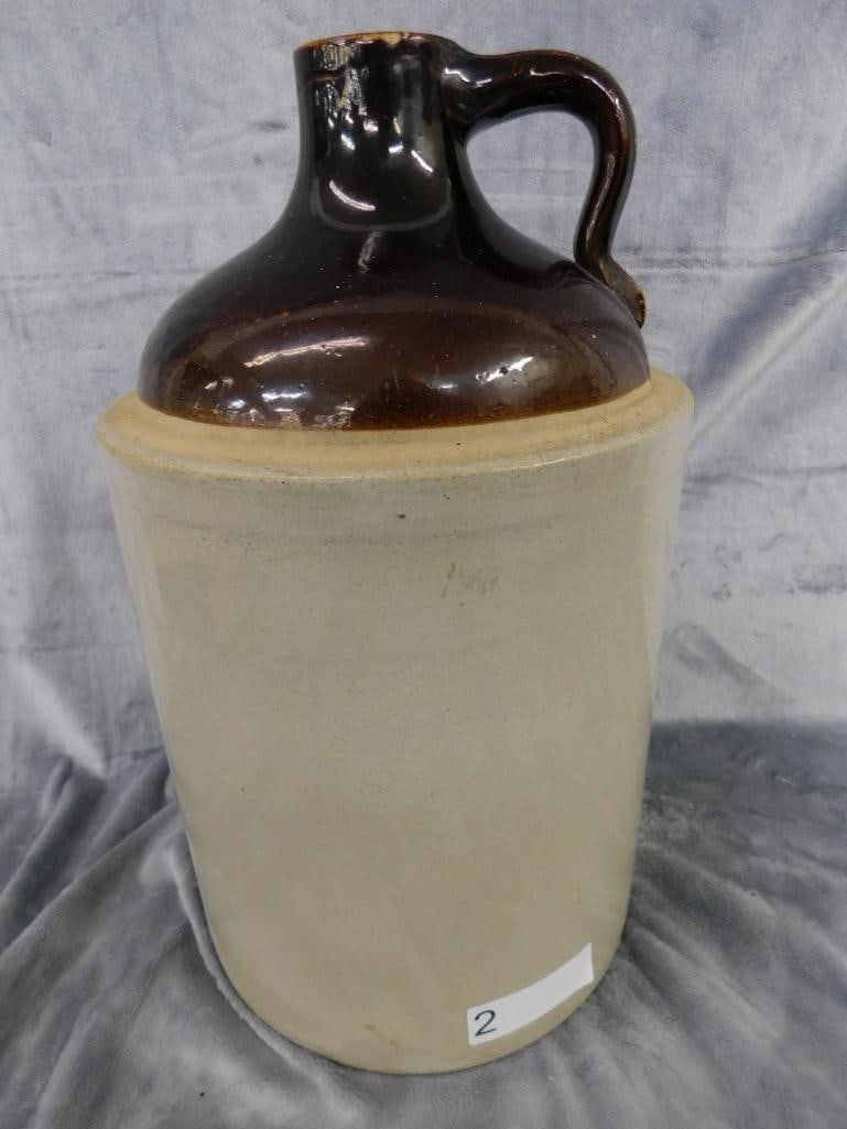 Pottery Jug - 3 Gallon - Unsigned - 16" x 9.5" - 7