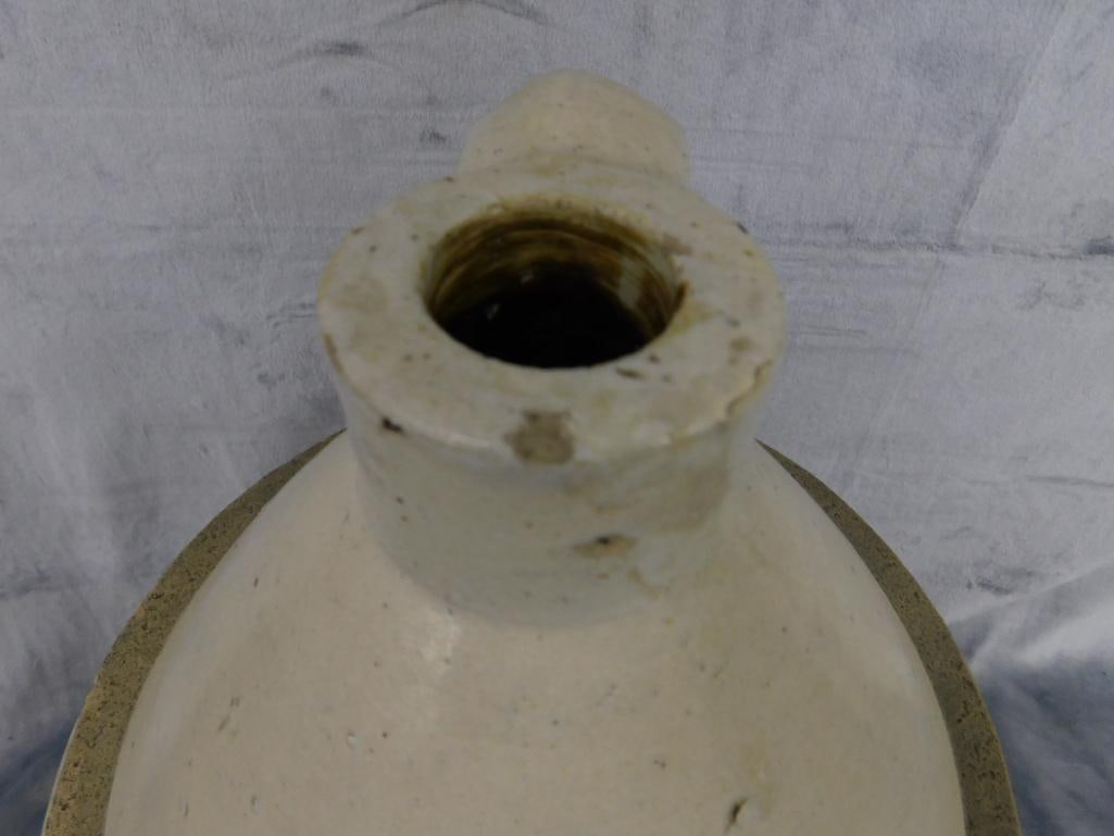 Pottery Jug - 4 Gallon - Straus Bros. Chicago - Chip on Base - 18.5" x 11" - 4