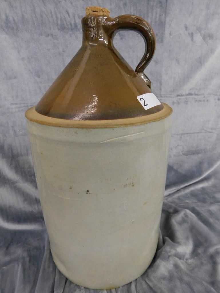 Pottery Jug - 5 Gallon - Unsigned - 20" x 11" - 7
