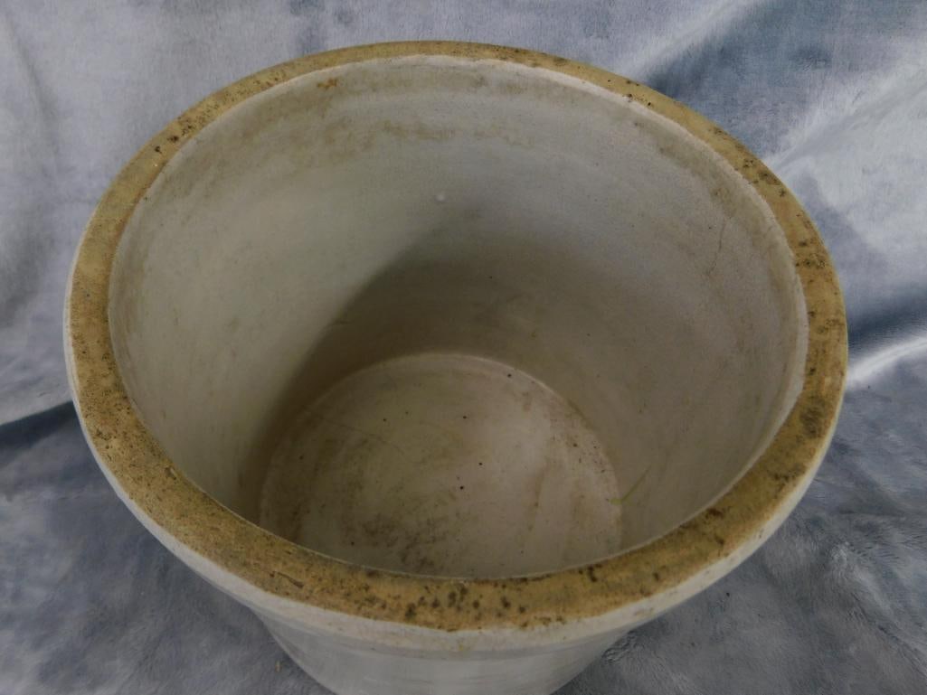 Pottery Crock - 1 Gallon - Hairline Crack on Bottom - 7.5" x 7.5" - 2