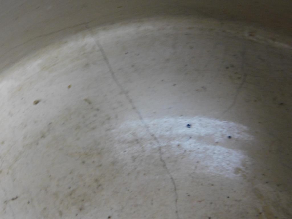 Pottery Crock - 1 Gallon - Hairline Crack on Bottom - 7.5" x 7.5" - 3