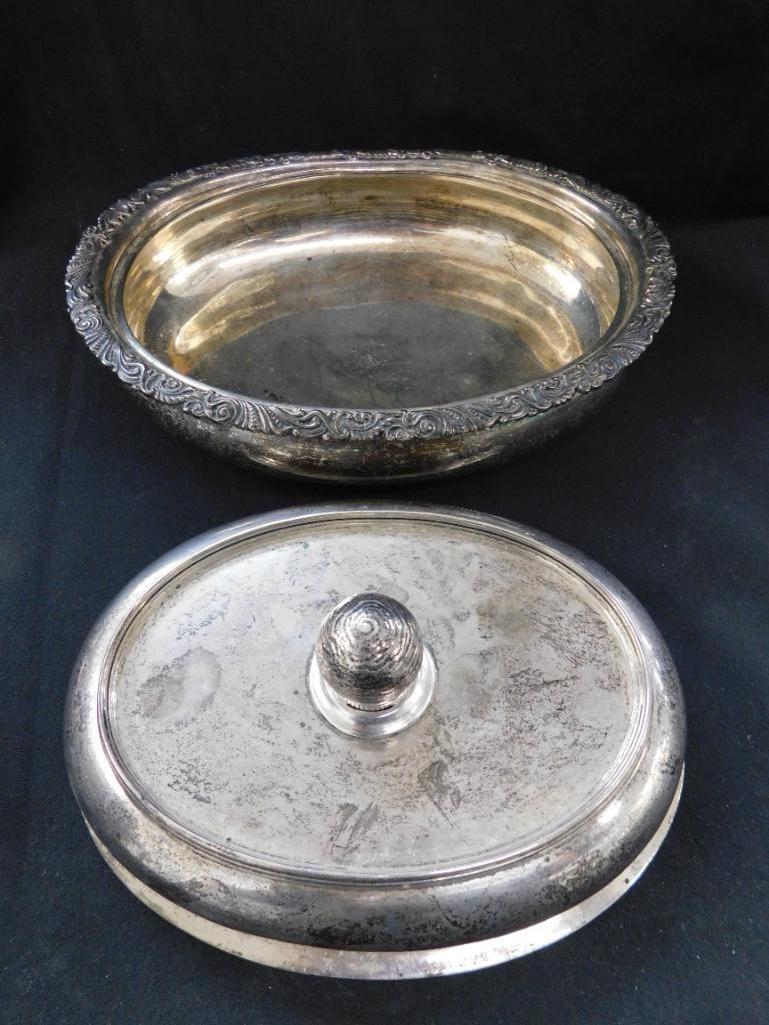 Sterling Silver - Gorham Covered Serving Dish - 4.5" x 9" x 6.75" - 897 Grams - 12