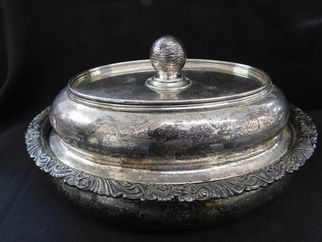 Sterling Silver - Gorham Covered Serving Dish - 4.5" x 9" x 6.75" - 897 Grams - 14