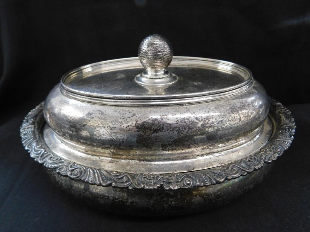 Sterling Silver - Gorham Covered Serving Dish - 4.5" x 9" x 6.75" - 897 Grams - 15