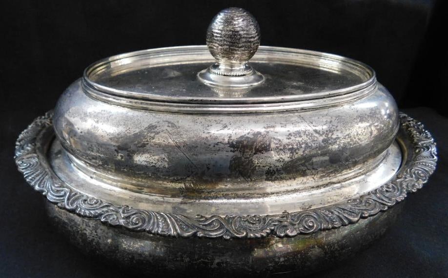Sterling Silver - Gorham Covered Serving Dish - 4.5" x 9" x 6.75" - 897 Grams (1 of 15)
