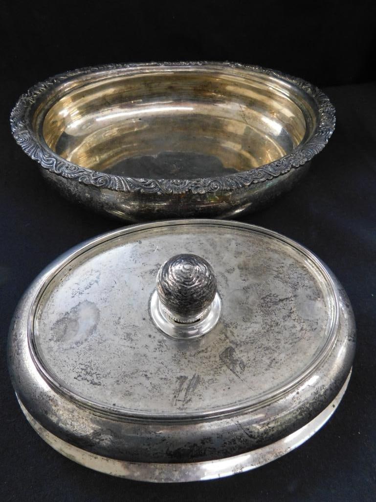 Sterling Silver - Gorham Covered Serving Dish - 4.5" x 9" x 6.75" - 897 Grams - 2