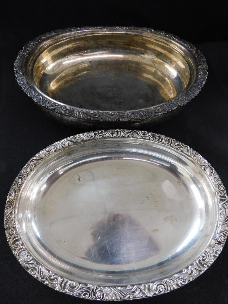 Sterling Silver - Gorham Covered Serving Dish - 4.5" x 9" x 6.75" - 897 Grams - 4