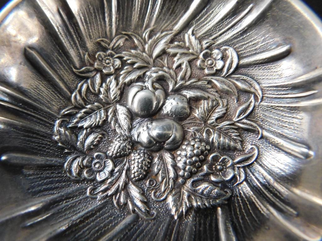 Sterling Silver - 2 Kirk and Sons 2.75" Nut / Candy Dishes - Repousse - 73 Grams - 3