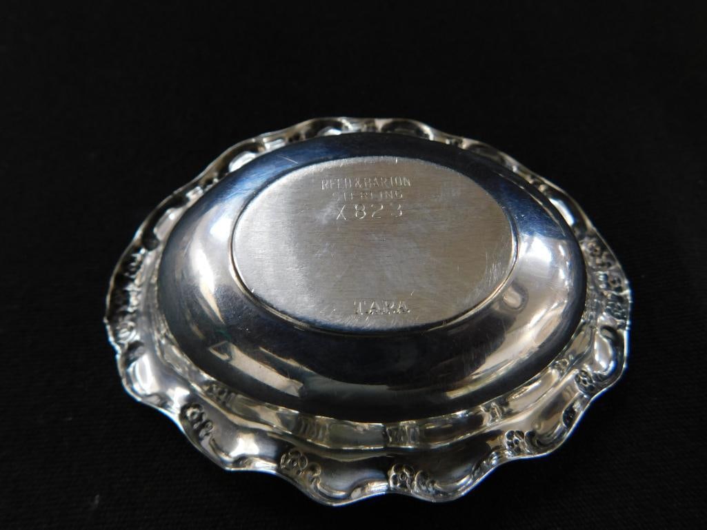 Sterling Silver - Reed and Barton - Tara - 2 Nut / Candy Dishes 3.75" x 2.25" - 34 Grams - 4