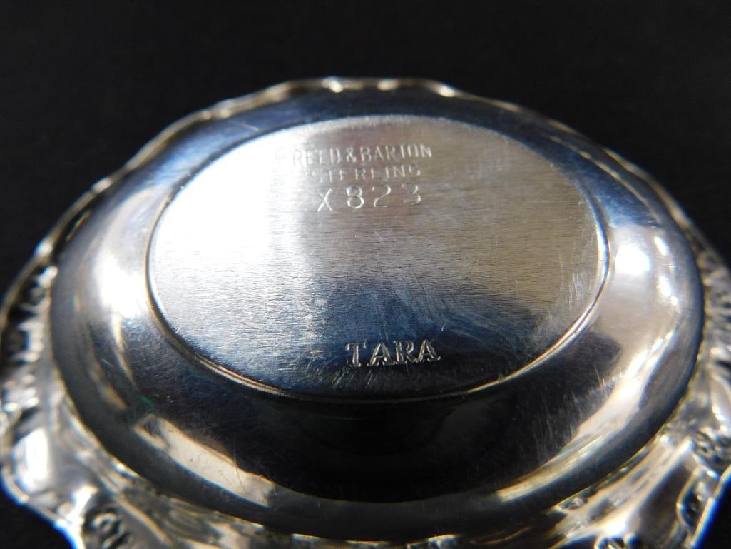 Sterling Silver - Reed and Barton - Tara - 2 Nut / Candy Dishes 3.75" x 2.25" - 34 Grams - 6