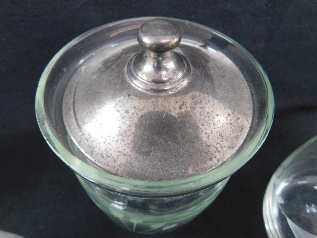 Sterling Silver - 4 Lidded Honey Pots - 50 Grams of Silver - 5