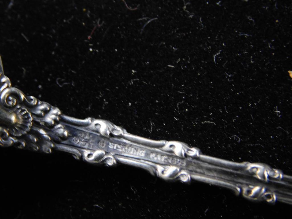 Sterling Silver - 4 Monogrammed Demi Tasse Spoons - 4" - 32 Grams - 5