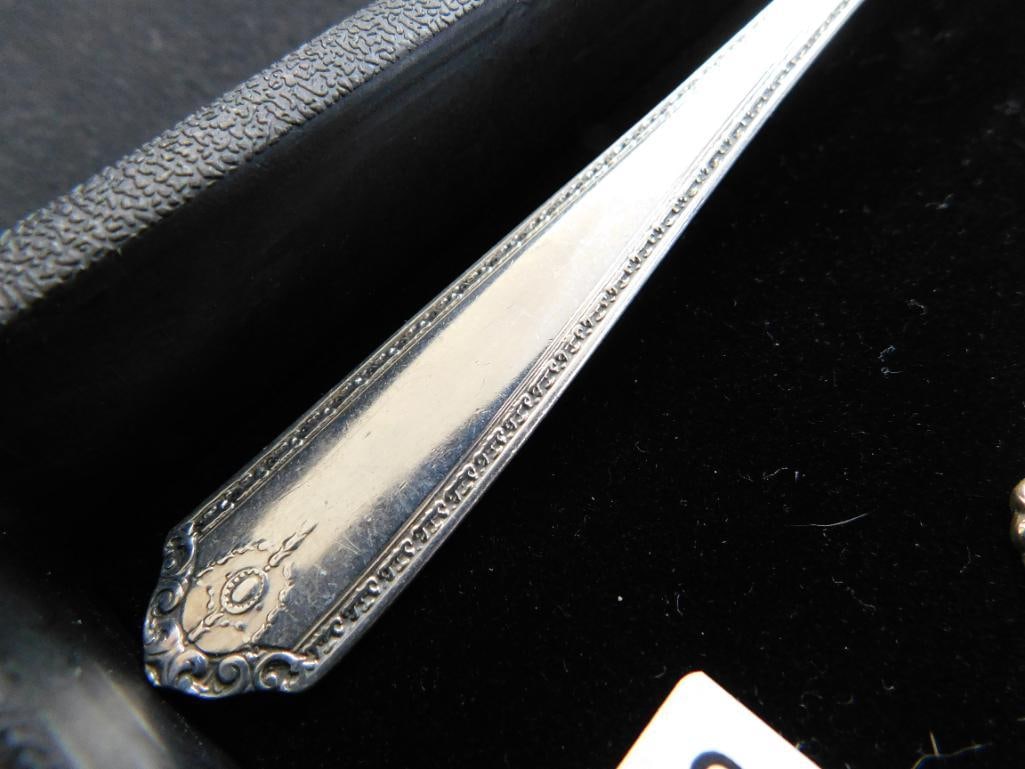 Sterling Silver - 4 Misc. Spoons - 5.25" to 7.75" Long - 108 Grams - 4
