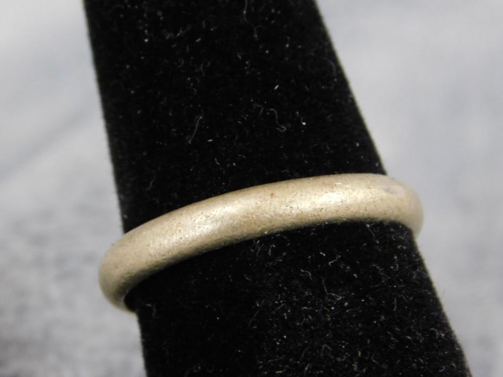 10K White Gold Wedding Band - Size 11 - 4.25 Grams - 3