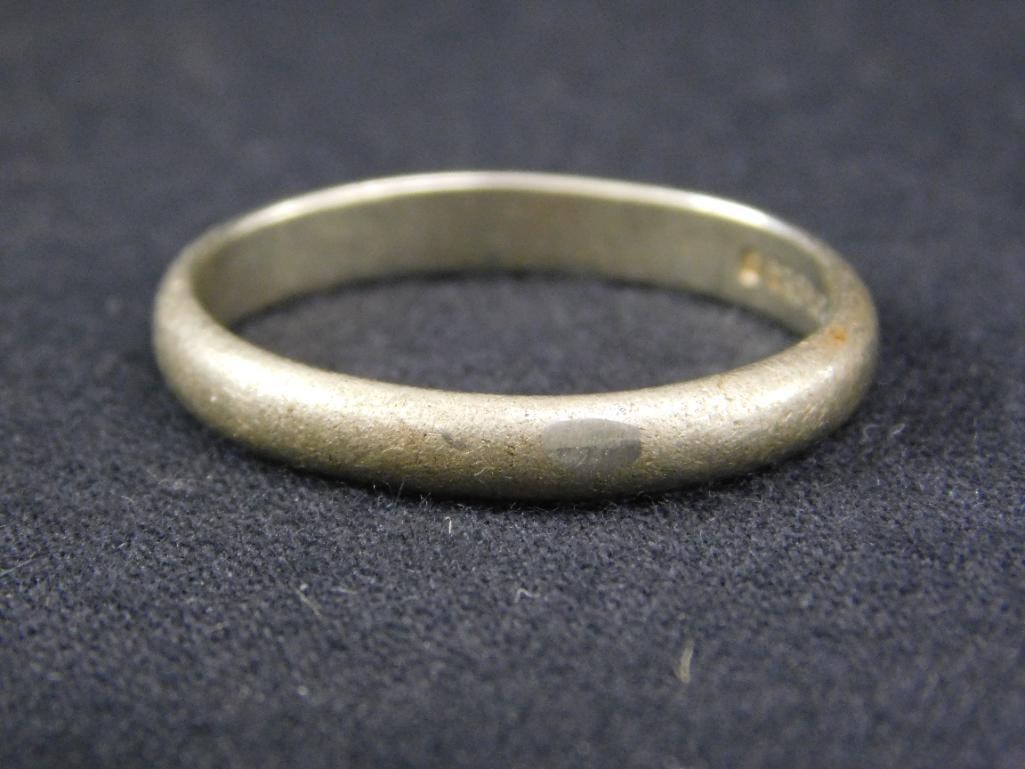 10K White Gold Wedding Band - Size 11 - 4.25 Grams - 6